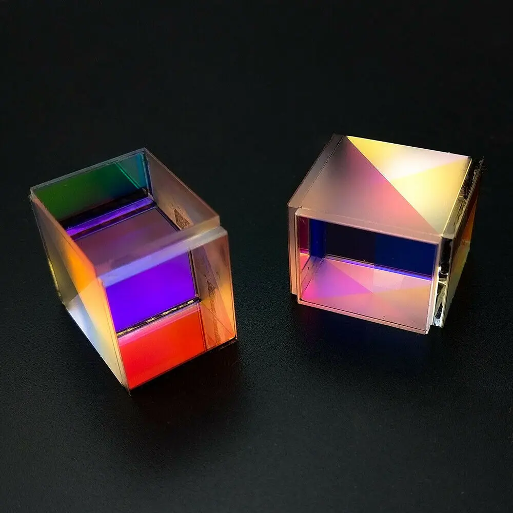 Defekte X-Cube Prisme Foto Ornamenter Syv Farve Krystal Rubiks Terning Valentine ' s Day Gave 1