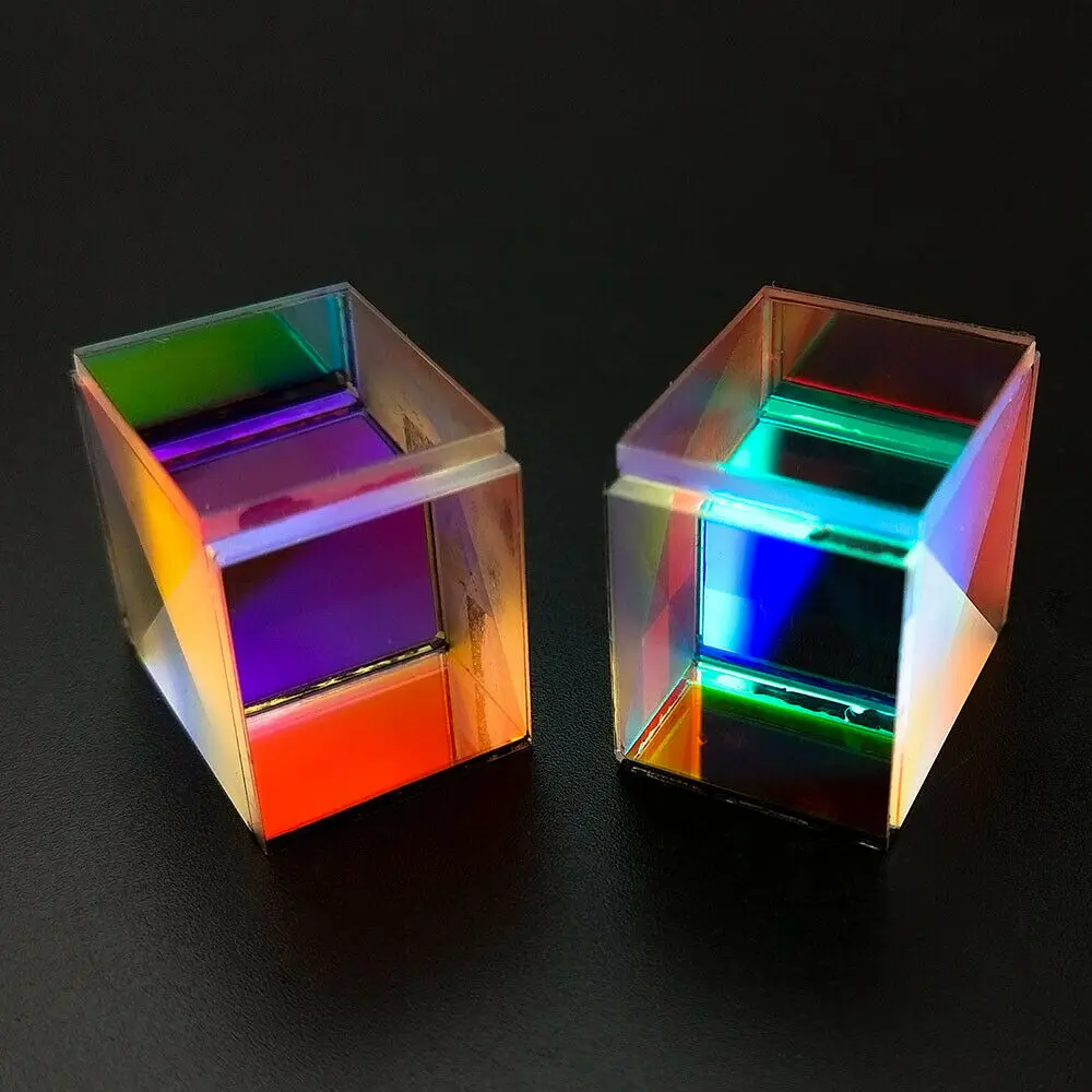 Defekte X-Cube Prisme Foto Ornamenter Syv Farve Krystal Rubiks Terning Valentine ' s Day Gave 5