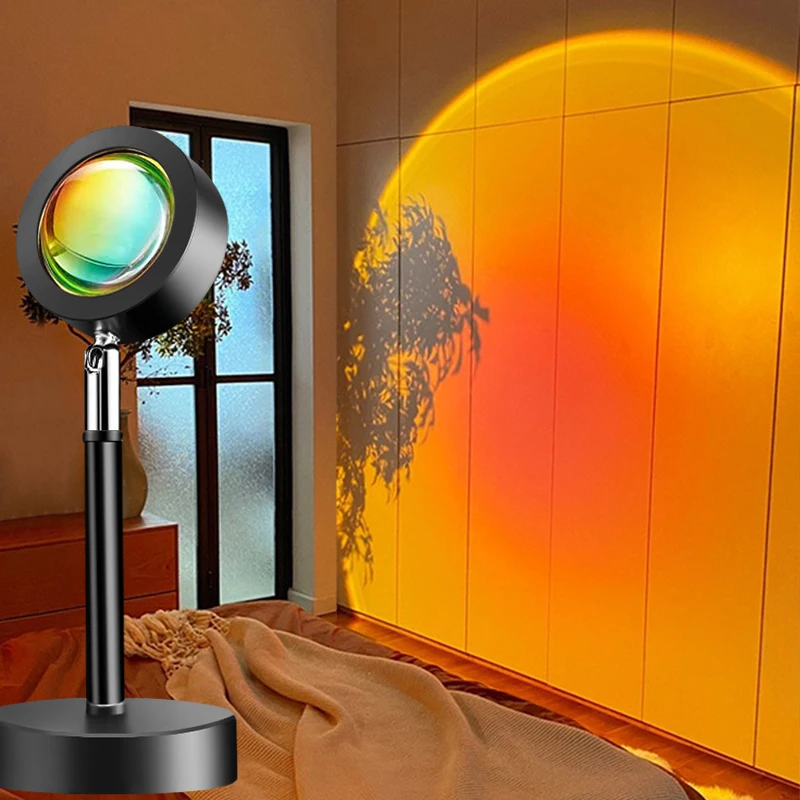 Sunset Projekt Farverige Lamper Og Lys, Solen gulvlamper Atmosfære Regnbue LED-Soveværelse Indretning Night Lights Valentinskort Dag Gave 1