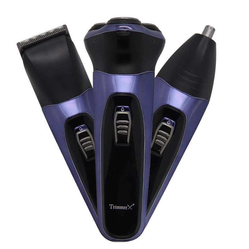3-i-1 Elektrisk Shaver Til Mænd Intimbarbering Maskine Næse Trimmer Barbeador 3d Skægget Skraber Skraber tilbud! / butik >