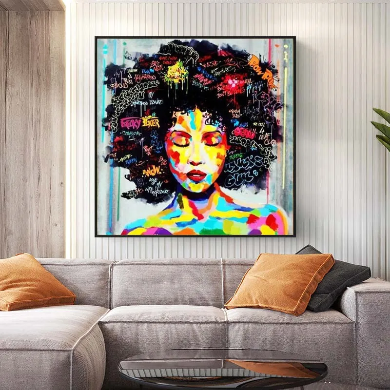 Tilsyneladende Agent Herske Abstrakt Pop Afrikanske Afro Kvinder Lærred Maleri Plakater Og Prints Væg  Kunst Billede For Stue Dekoration, Indretning Plakat På tilbud! / Home  Decor > www.braedstrup-kro.dk