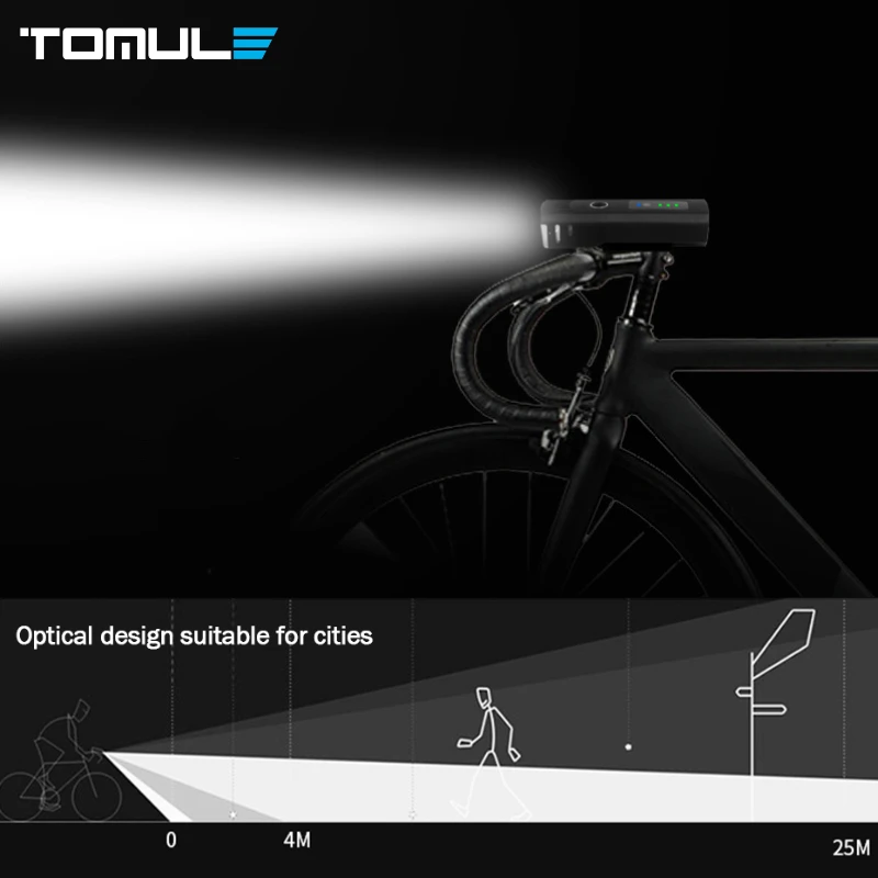 Tomule Foran Lys Usb-genopladelige Cykel Lys Mtb Lampe Smart Sensor Led Lommelygte Baglygte Til Cykel På tilbud! / Cykel Tilbehør www.braedstrup-kro.dk