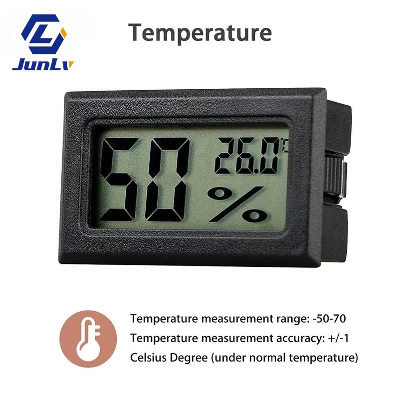 Mini-digital Indendørs Temperatur Sensor Luftfugtighed Meter Termometer Hygrometer Måler Luftfugtigheden Digitalt Termometer På tilbud! / Værktøjer > www.braedstrup-kro.dk