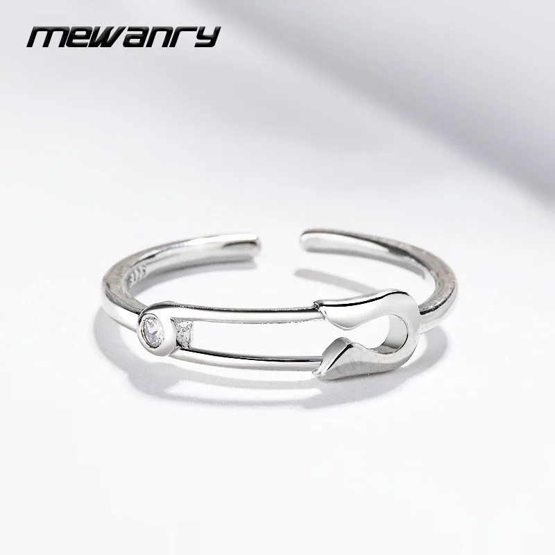 Mewanry 925 Sterling Sølv Pin-Ringe, Nye Mode, Vintage, Party Kreative Design Mousserende Brudens Smykker Fødselsdag Gave til Kvinder 3