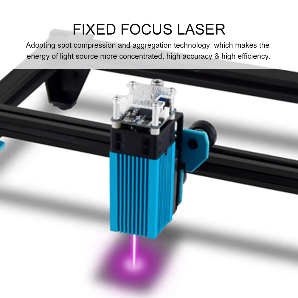 40W Laser Modul LD+FAC 5.5 W 450nm Kontinuerlig Laser Hurtig Høj Præcision Skære Gravør Med Fokus Blok Skub Modulet Printer 4