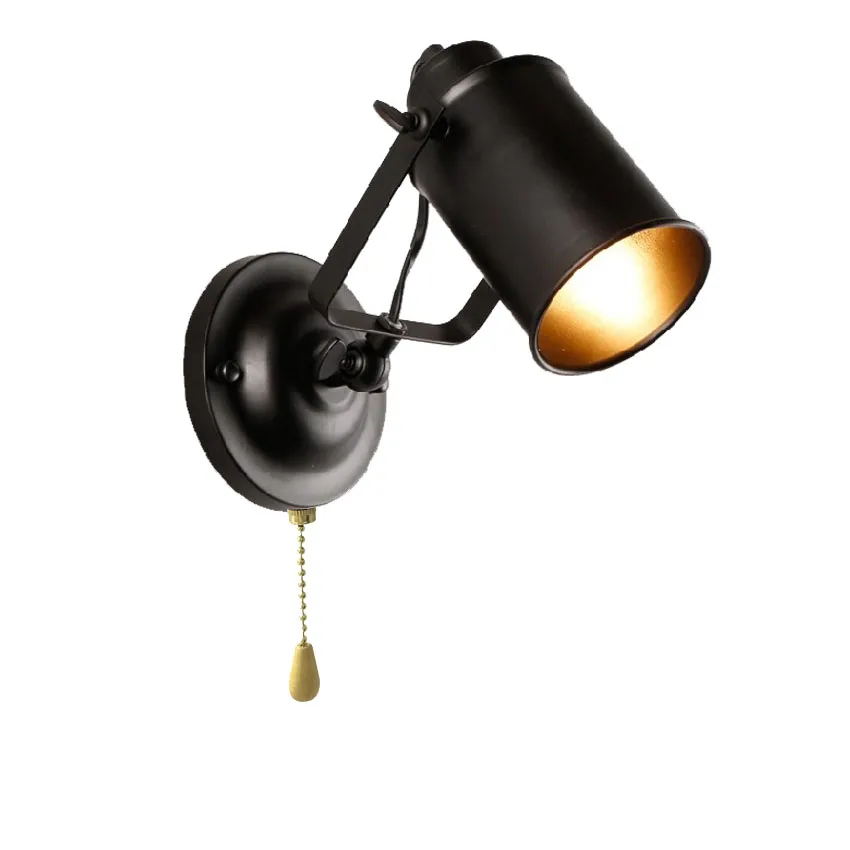 Industrielle væglampe Vintage væglamper med Træk Kæde Skifte Retro Væg sconce Loft Amerikansk country -, led-væg Lys Fxtures 4