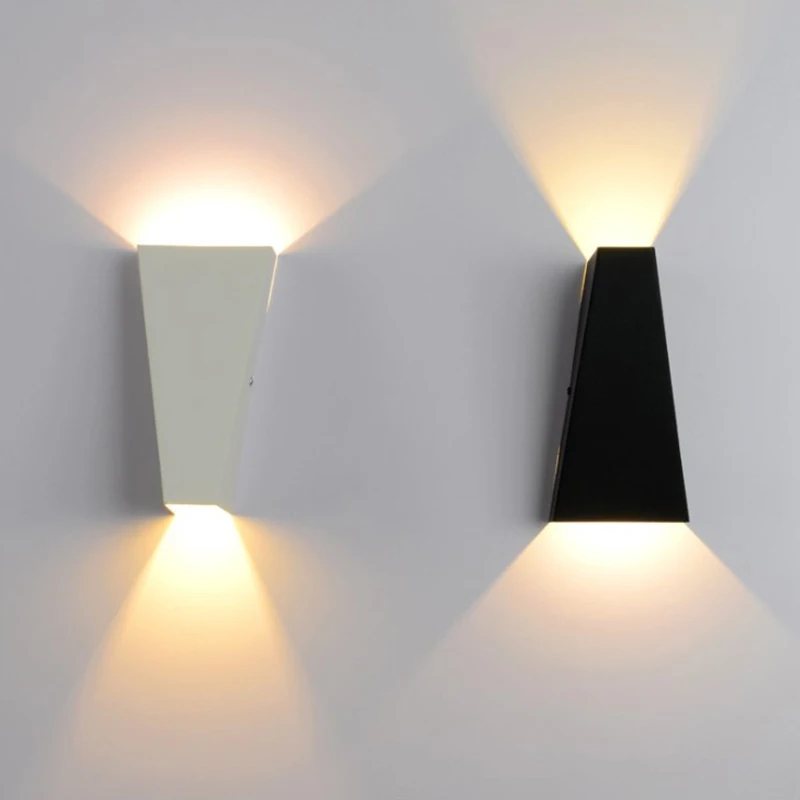 6W 12W lampada LED Aluminium væggen letbane-projektet Square LED væglampe sengen værelse soveværelse væg udsmykning kunst 3