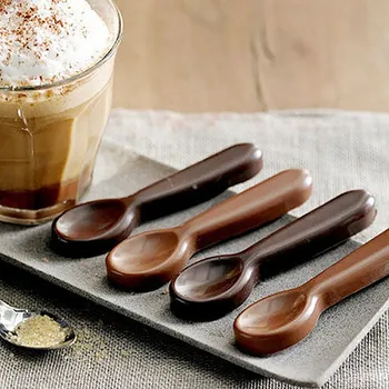 Ny Silikone Chokolade Skimmel Ske Bagning Skimmel bagning Værktøjer Non-stick Kiks, kage form for Gelé og Slik Skimmel 3D formen DIY Godt 18