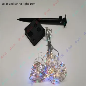 100 200leds Solar Led String Lys Vandtæt kobbertråd String Ferie Udendørs julefrokost, Bryllup Dekoration Fremhæve