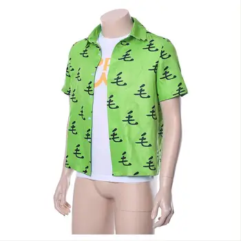 En Punch Mand, Saitama Oppai Cosplay Kostume Casual-Shirt Tee Grøn Ver Halloween, Karneval Kostumer Custom Made