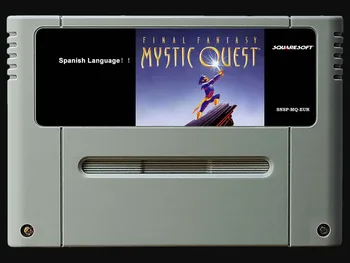 16Bit Spil ** Mystic Quest ( spansk PAL Version!! Spansk Sprog!! )