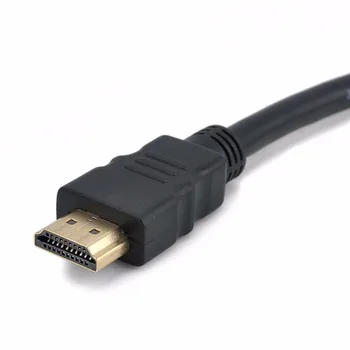 1 STK HDMI-kompatibel 2 Dual Port Y-Splitter, 1080P HDMI-kompatibel v1.4 Mand Til Dobbelt Female Adapter Cable 1 I 2 Ud HDMI-compat
