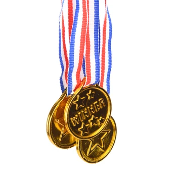 12pcs Kids Spil Sport Præmie Awards Legetøj af Plast til Børn Guld Vindere Medaljer Parti til Fordel