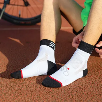 Professionel cykling sokker åndbar cykel sokker kører marathon udendørs fitness sports sokker