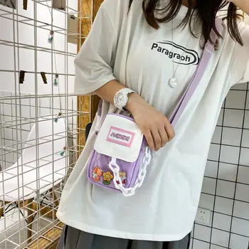 2020 Mini-Crossbody Tasker Til Kvinder, Søde Pvc Transparent Små Klare Ita Taske Harajuku Japanske Kvinder Skulder Taske Til Mobiltelefon