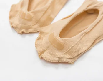 Kvinder Sommeren Fem-finger Sokker Kvindelige Ultratynde Sok Sjove Tå Usynlige Sokken med Silikone Anti-skid Åndbar Anti-friktion