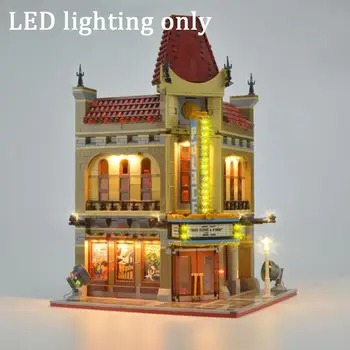 1 LED lys kit Kompatibel For Lego 10232 Biograf Gade DIY Udsigt Blokke Lamper Lyser Tilbehør til LED-Belysning Bygning og V4L4