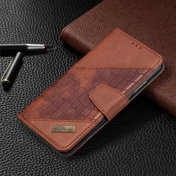 Luksus Flip Wallet Læder Ca Til iPhone 11 12 Pro Max Mini SE 2020 X XR XS Max 7 8 Plus Krokodille Mønster Business Phone Sag