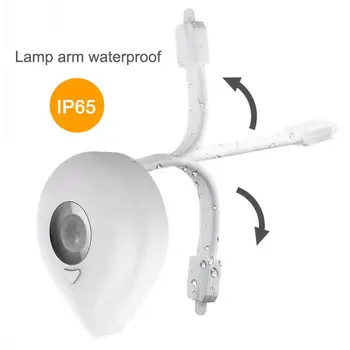 LED Toilet Lys Motion Sensor Toilet Sæde Nat Lys 8 Farver Vandtæt Baggrundsbelysning Til toiletkummen Luminaria Lampe WC