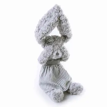 Dressing Kanin Plys Legetøj Grå Beroligende Dukke Barn Fødselsdagsgave Blød Plys Bunny Toy