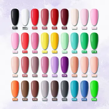 RosyRozy Neglelak Solid Farve Ren Maling Lag Manicure Soak Off UV Gel Polish Helbredes Jelly Pastel Base Top Primer Pels 8ml