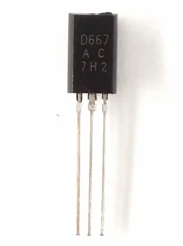 100pcs/masse 2SD667 D667 TIL-92L TO92 Plast-Indkapsle Transistorer På Lager