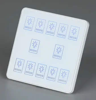 Programmerbare Intelligente Kontrolpanel 86 Type Touch Switch Panel Intelligent kontakt på Væggen RS485 Kommunikation Tilpasning