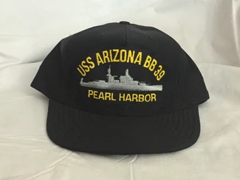 Trykt USS Arizona BB39 Pearl Harbor Northstar Baseball Cap, Hat Navy