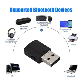 GRWIBEOU Nye 5,0 Bluetooth-Sender-Modtager Mini 3,5 mm AUX Stereo Trådløse Musik-Adapter Til Bil Radio TV Bluetooth Hovedtelefon