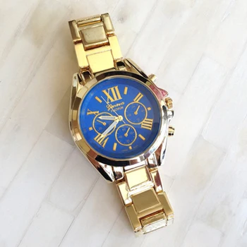 Relogio Vogue Guld Armbånd Ur til Kvinder Luksus Mode GENÈVE Billige Quartz Armbåndsur