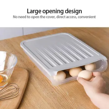 Opbevaring Af Æg Kasse Æg Skuffe Beholdere Køleskab Æg Transparent Dispenser Lufttæt Frisk Bevarelse Køkken Opbevaring Værktøjer #D