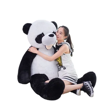 130-340cm Giant Panda Stor Bamse Hud Ufyldt Plys Legetøj Udstoppede Dyr, Panda Bear Hud Legetøj, som Børn Piger Elsker Gave