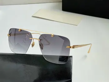 Top luksus Maybach solbriller Mænd Kvinder Brand Design Eye solbriller Kvinder Semi Uindfattede Classic Mænd Solbriller UV400