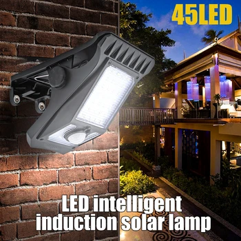Klip Type 45LED Sol væglampe Udendørs Vandtæt PIR bevægelsesføler Energibesparelser Nød Sol Lampe For at Have Lys