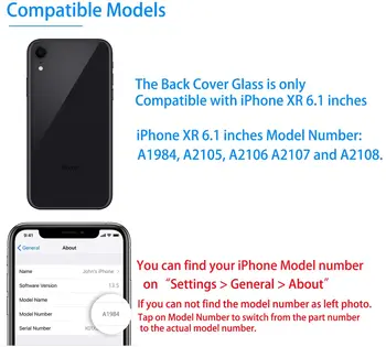 Bedste A +++ Kvalitet Kæmpe Hul Til iPhone XR Tilbage Boliger Batteri Dæksel Bag Døren Glas Reservedele