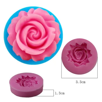 Bloom Steg Silikone Kage form for 3D Blomst Fondant Skimmel Cupcake Jelly Candy Chokolade Dekoration Bagning Af Forme FQ2825