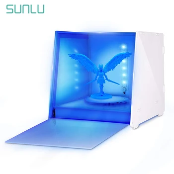 SUNLU UV-Resin Hærdning Max DIY Hærdning Maskine 405nm til LCD, DLP SLA 3D-Printer Model 360° Roterende Drejeskive Timer Kontrol