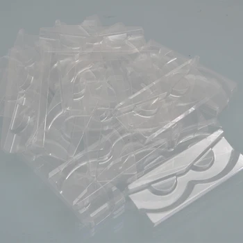 100/pakke Engros plast klar lash skuffe mink vipper holder eyelash bakker til eyelash emballage pakke tilfælde bulk leverandører