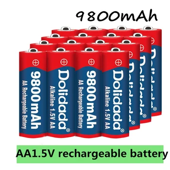 1~20pcs/masse Brand AA genopladelige batteri 9800mah 1,5 V Nye Alkaline-og Genopladelige batery for led lys toy mp3