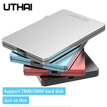 UTHAI G13 Nye USB3.1 High-Speed 5mm 7mm Mobile SATA Harddisk Kabinet 2,5 Tommer Aluminium Kabinet HDD Kabinet