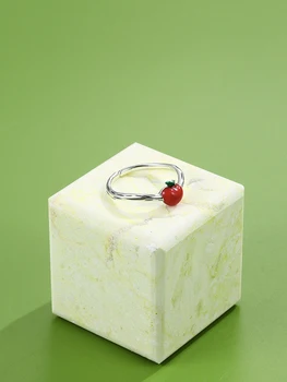 INALIS S925 Sterling Sølv Kreative Fine Design Ringe Æble Formet Ring For Kvinder Mode Smykker Buy juledag Gave