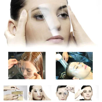 50stk/100pcs Frisør-Leverancer Disponibel Ansigt Hårspray Skjold Film For Styling Værktøjer til Opskæring Hår Face Protection Shield Maske