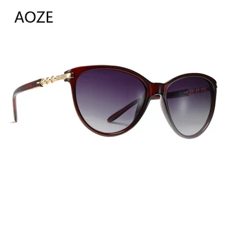 2020 AOZE Brand design kvindelige solbriller kvindelige cat eye retro stil polariserede briller UV400 oculos feminino