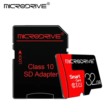 Klasse 10-Hukommelseskort Microsd 8 16 32 64 128 256 GB Micro SD-TF Kort 8GB, 16GB, 32GB, 64GB 128GB 256GB for Smartphone-Adapter